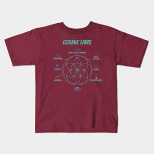 Seed of Life | Flower of Life connect with the hermetic laws Kids T-Shirt